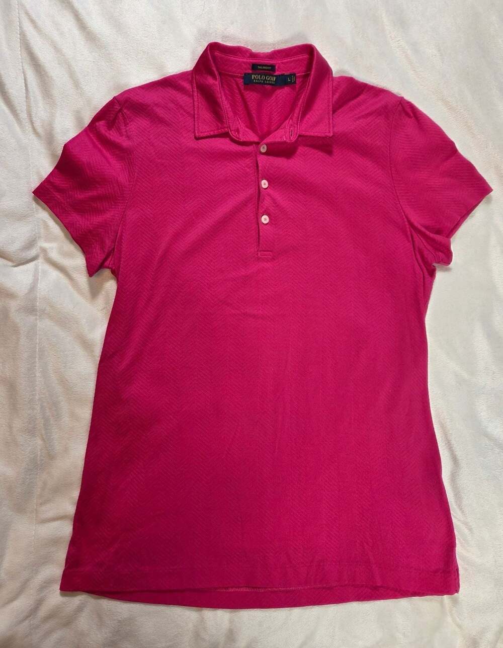 Polo Golf Ralph Lauren Women's Tailored Fit Pink, 100% Pima cotton, Polo Shirt,